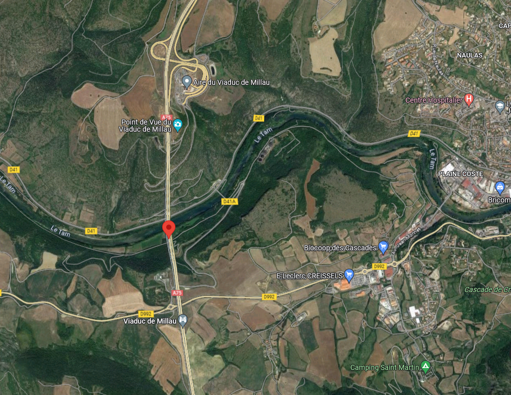 Vols « Objectif Viaduc »: site d'envol choisi selon la direction du vent