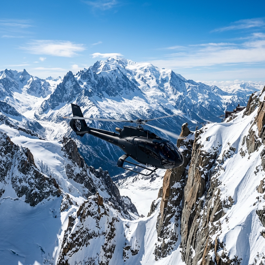 Vol en Hélicoptère Alpes