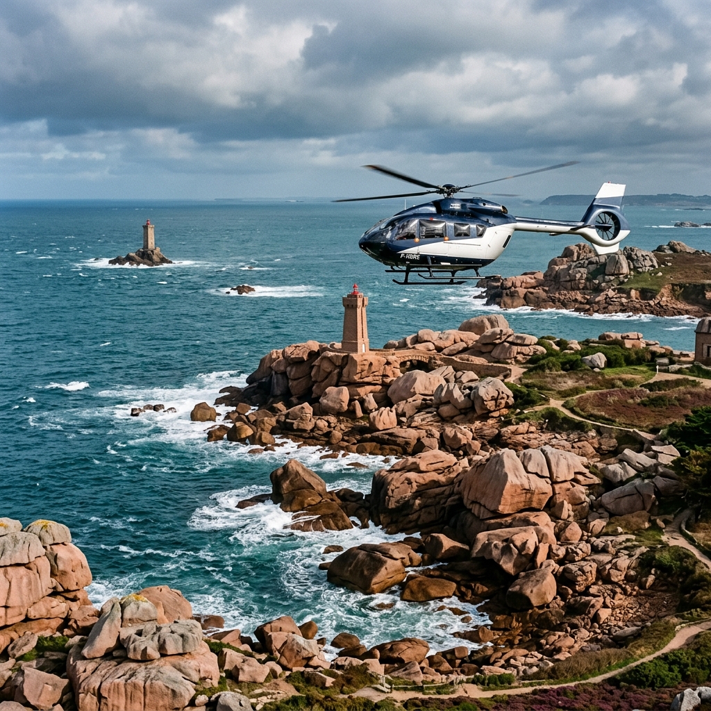 Vol en Hélicoptère Bretagne