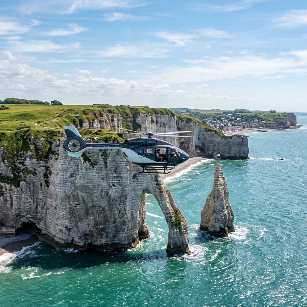 Vol en Hélicoptère Normandie