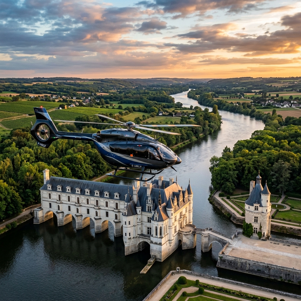 Vol en Hélicoptère Val de Loire