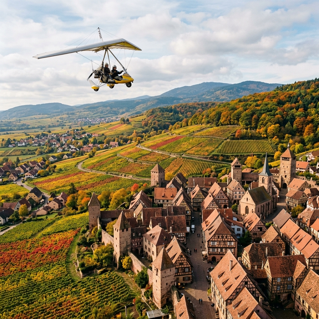 Vol en ULM Alsace