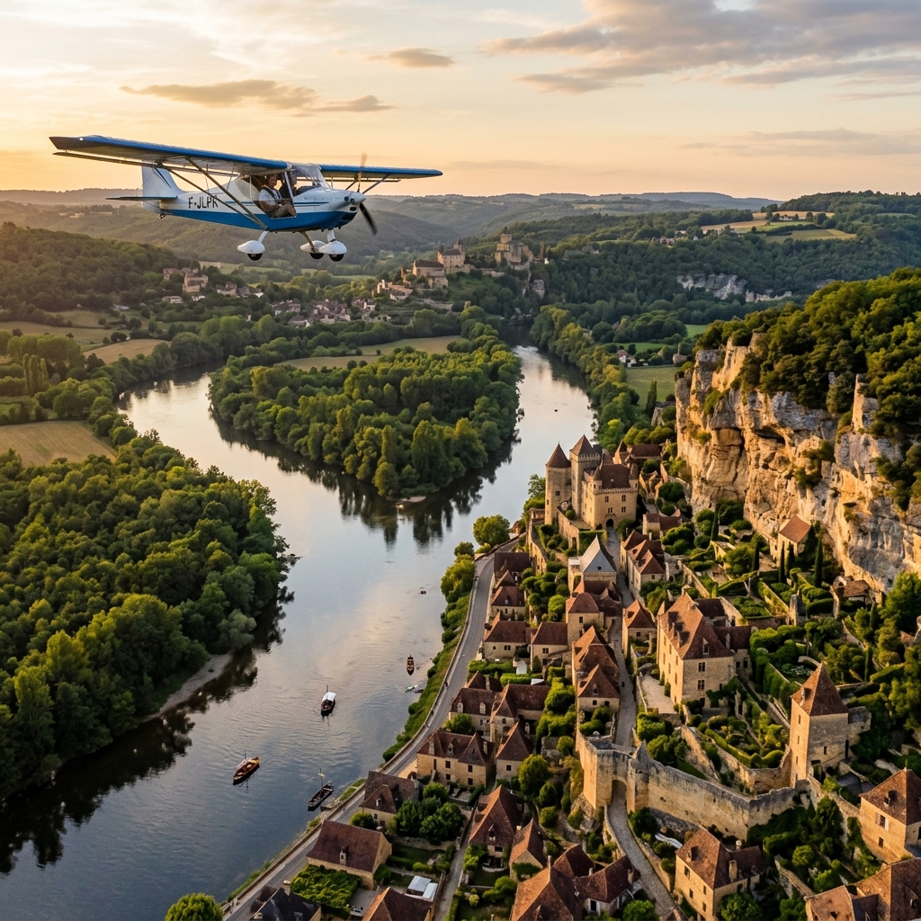 Vol en ULM Dordogne & Périgord